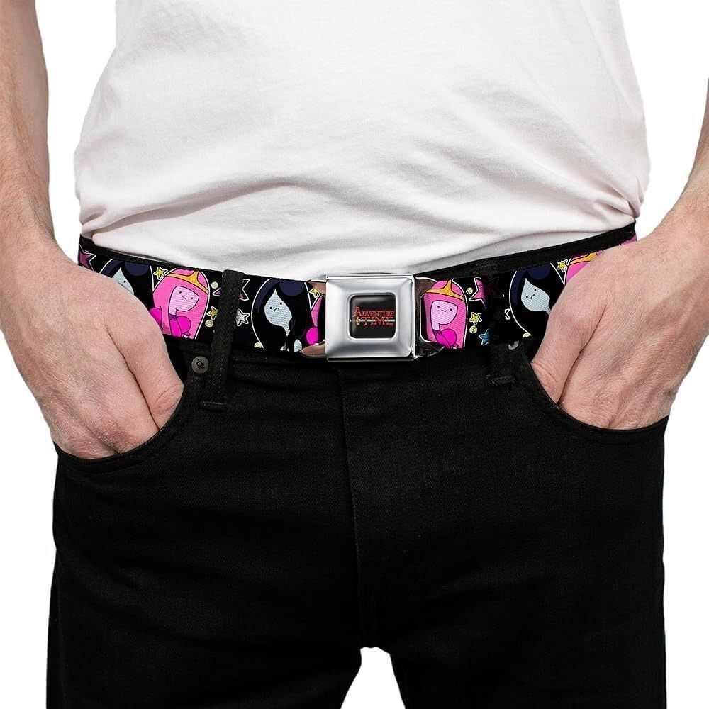 Adventure Time Pink and Black Belt Unisex
